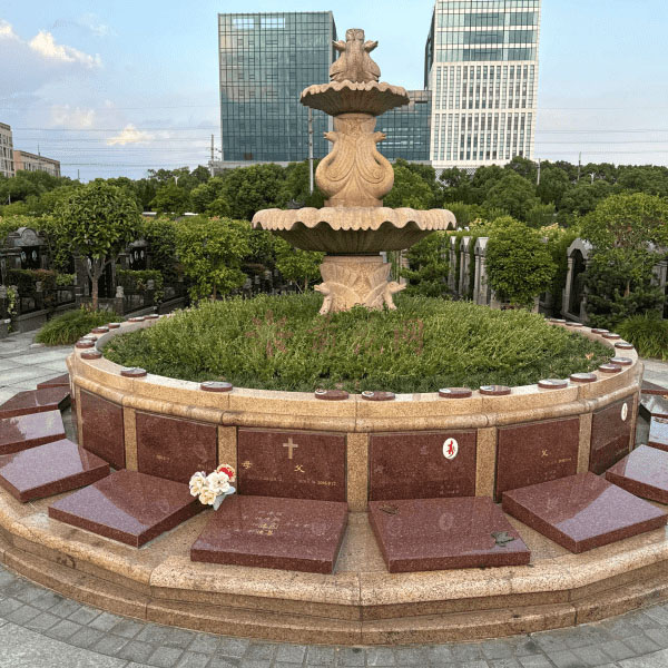 上海至尊园传统立碑花坛葬墓型3号