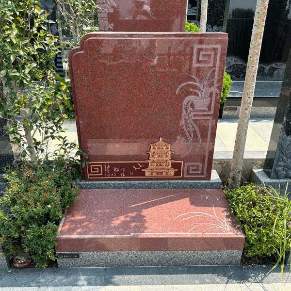 上海名流陵园艺术立碑墓型7号