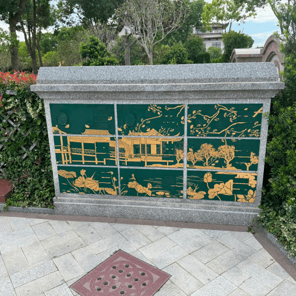 上海永福园陵园传统壁葬墓型3号