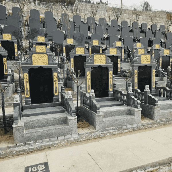 西安白鹿原公墓传统立碑树葬墓型9号
