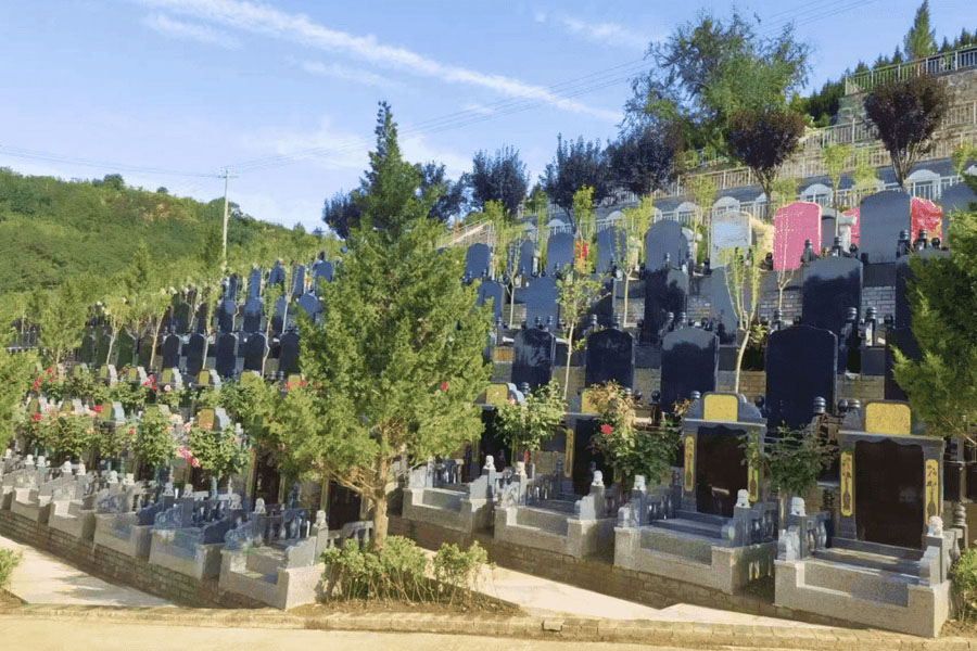 西安白鹿原公墓墓区环境图