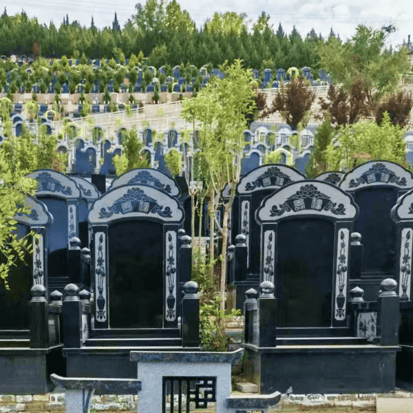 西安白鹿原公墓传统立碑墓型4号