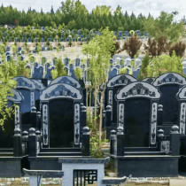 西安白鹿原公墓传统立碑墓型4号
