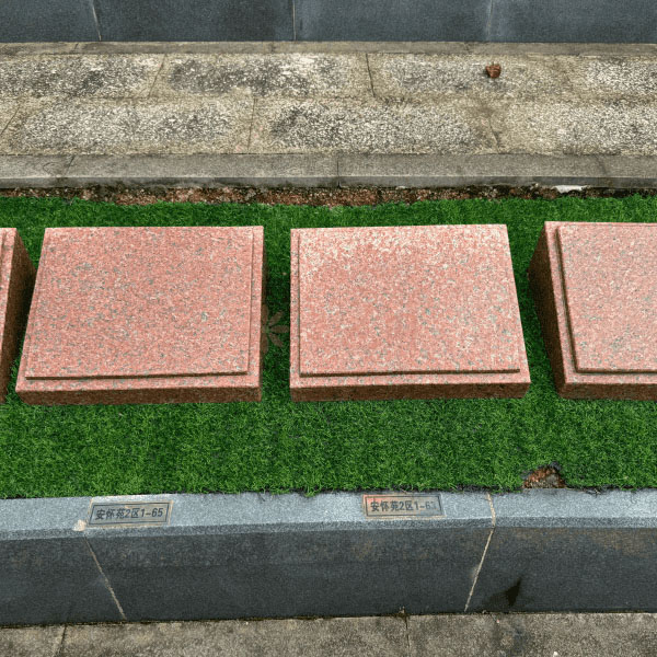 杭州天竹园传统卧碑花坛葬墓型70号