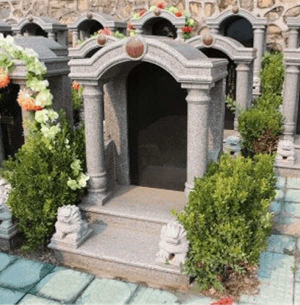 镐京骨灰公墓传统立碑