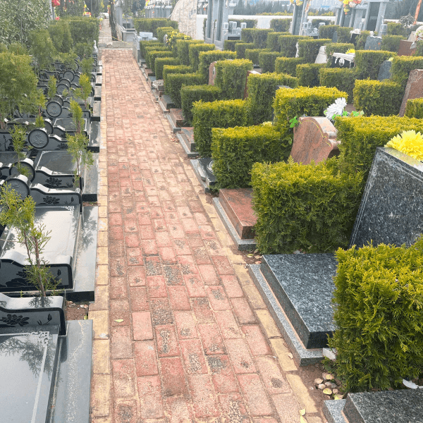 青龙岗纪念园传统立碑